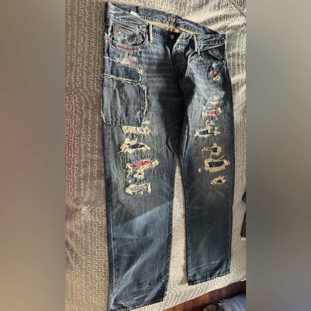 MENS POLO RALPH LAUREN VINTAGE JEANS SIZE 38x32